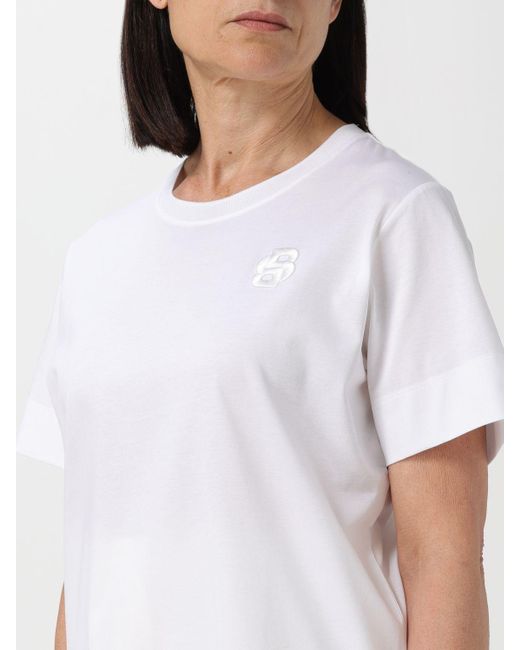 T-shirt basic di Boss in White
