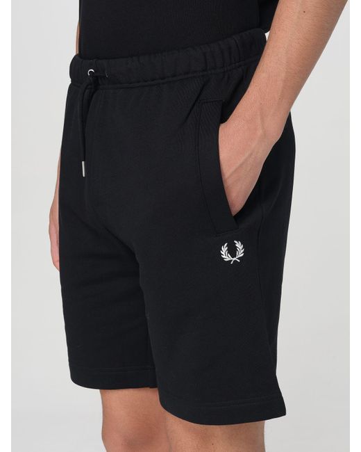 Short Homme Fred Perry pour homme en coloris Black