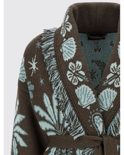 Alanui Gray Wool Blend Robe Cardigan Echoes Of The Island