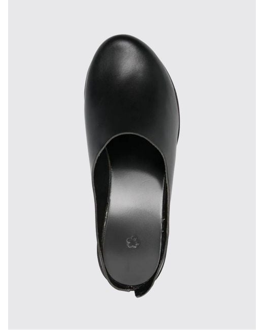 Daniela Gregis Gray Leather Mules