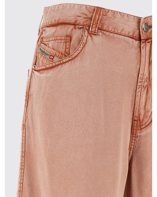 DIESEL Natural Washed Effect 5-Pocket Denim Shorts