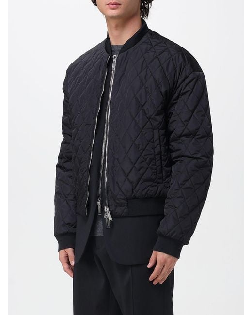 Bomber Trapuntato Urban Con Logo di DSquared² in Blue da Uomo