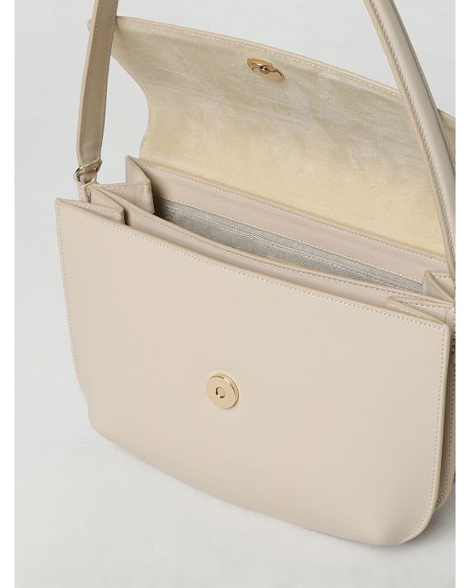 A.P.C. White Sarah Bag In Leather With Logo