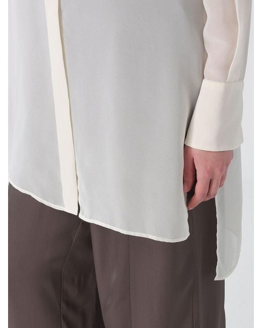Emporio Armani White Chiffon Shirt