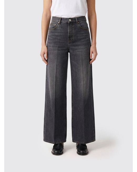 Gucci Blue Denim Wide Leg Jeans