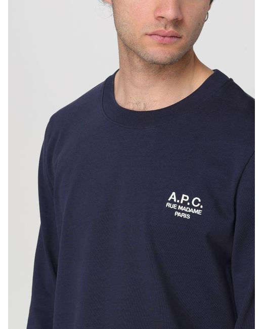 A.P.C. T-shirt in Blue für Herren