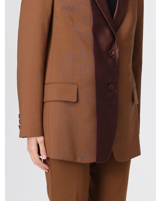Fendi Brown Single-Breasted Wool And Mohair Blazer