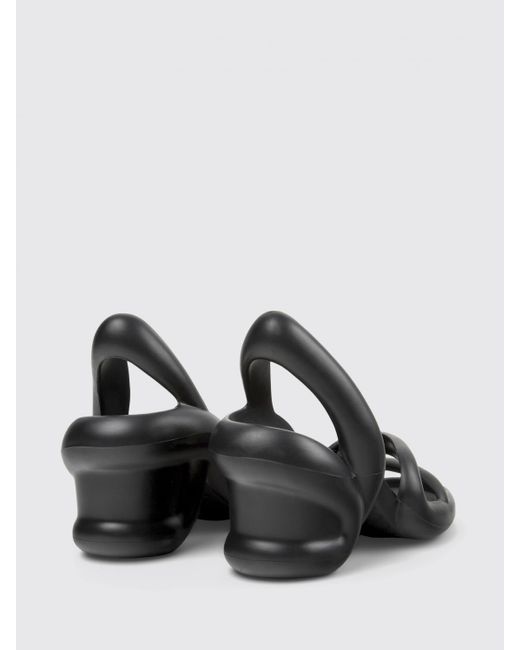 Camper Black Flat Sandals