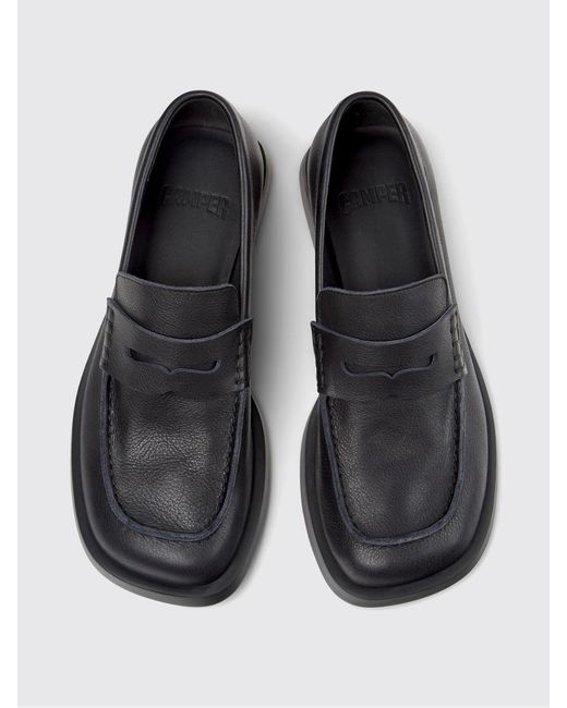 Camper White Leather Loafers