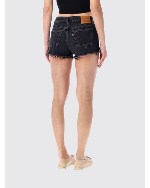Levi's Blue Cotton Denim Shorts