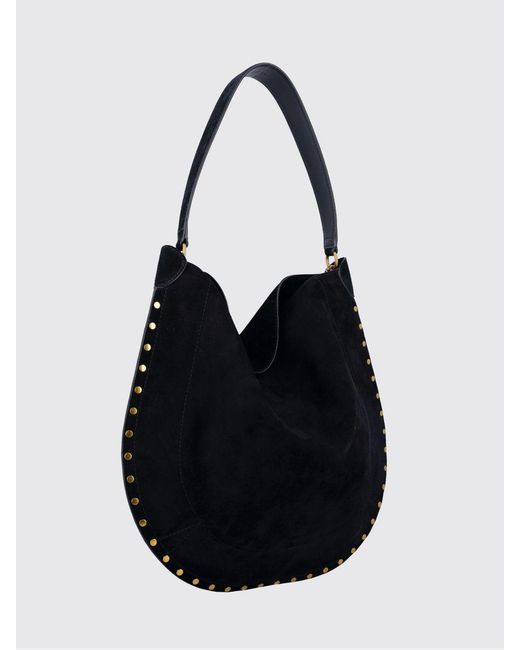 Isabel Marant Black Oskan Hobo Suede Bag