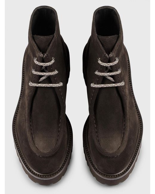 Doucal's Brown Suede Ankle Boots
