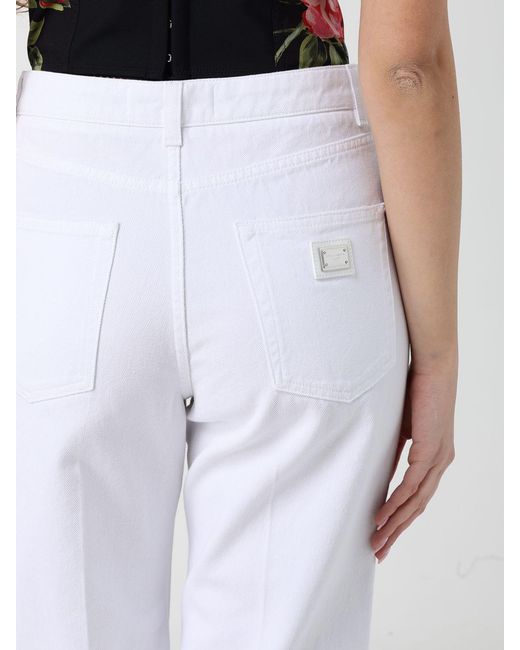 Dolce & Gabbana White Dolce &Amp Gabbana Five-Pocket Jeans