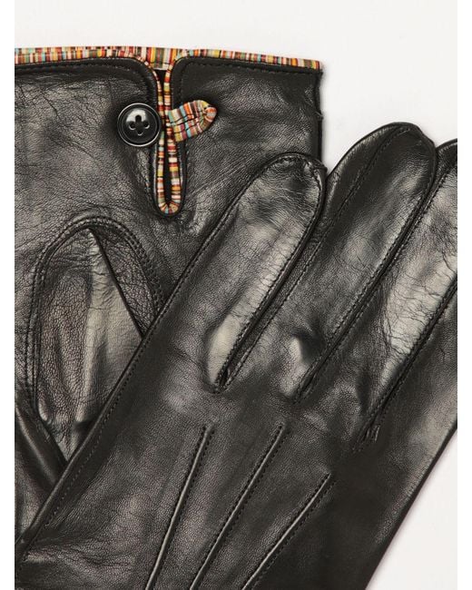 Paul Smith Lammlederhandschuhe in Black für Herren