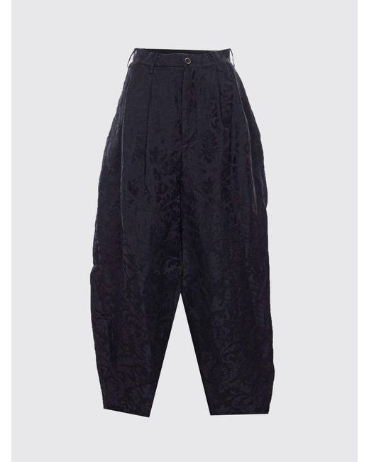 Uma Wang Blue High-Waisted Wide Leg Pants