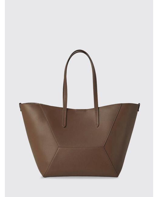 Brunello Cucinelli Brown Bc Duo Leather Tote Shoulder Bag