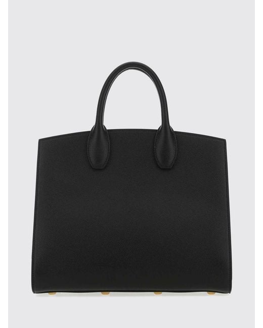 Ferragamo Black Studio Box Bag (M) Leather Handbag