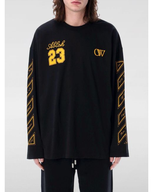 T-shirt Off-White c/o Virgil Abloh pour homme en coloris Black