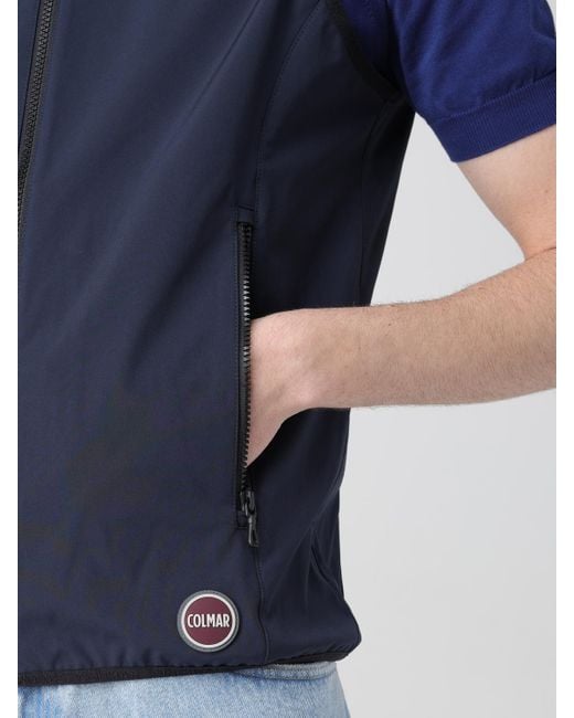 Colmar Blue Nylon Vest for men