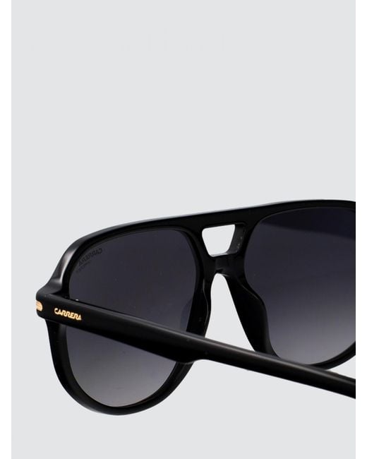 Carrera White Rounded Acetate Aviator Sunglasses With Double Bridge for men