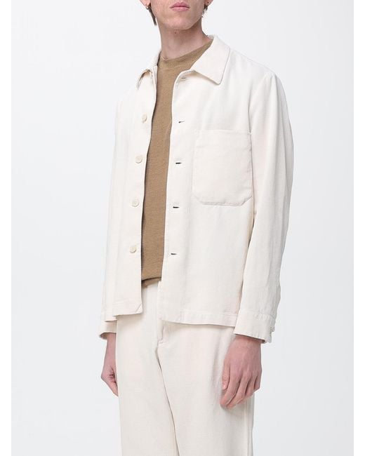 Barena White Cotton And Linen Jacket for men