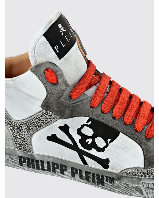 Philipp Plein White Retrokickz Tm High-Top Sneakers for men
