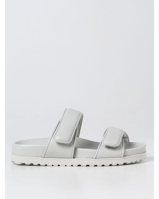 Gia Borghini White Flat Sandals
