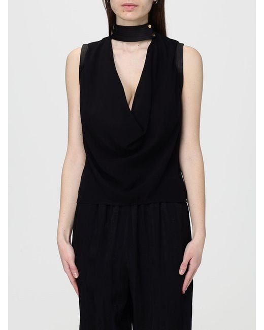 Elisabetta Franchi Black Viscose Top