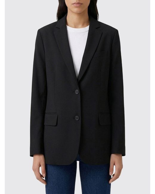 Balenciaga Black Single Breasted Viscose Blazer