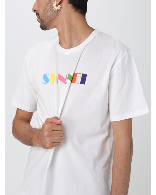 Sunnei White T-shirt for men