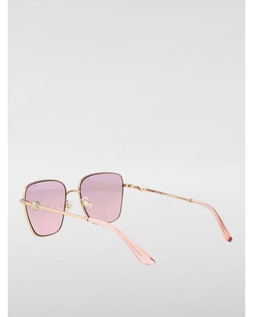 Jimmy Choo Pink 0Jc4005Hb Metal Sunglasses With Rhinestones