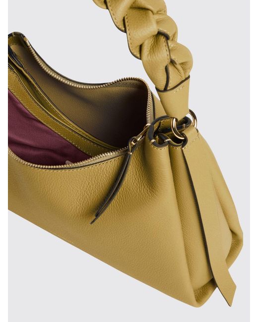 Coccinelle Metallic Boheme Grained Leather Bag
