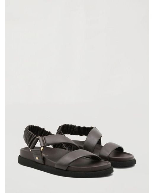 Max Mara White Leather Sandals