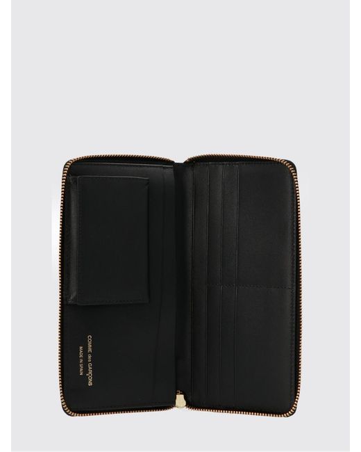 Comme des Garçons White Polka Dot Calf Leather Wallet for men
