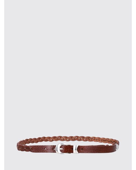 Our Legacy White Braided Leather Belt for men