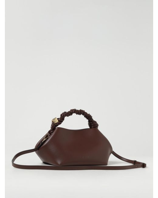 Ganni Brown Bou Recycled Leather Bag