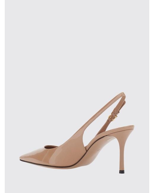Dolce & Gabbana Pink Dolce &Amp Gabbana Patent Leather Slingback Pumps With Dg Logo