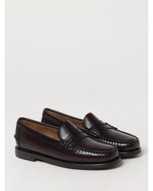 Sebago Black Classic Dan Bicolor Leather Loafers