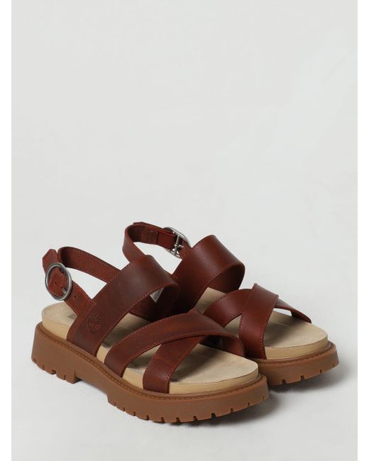 Timberland Brown Flat Sandals