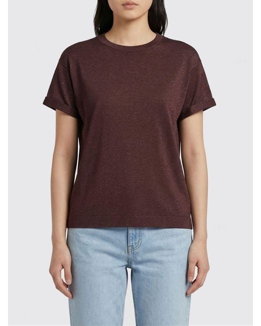 Brunello Cucinelli Red Nylon T-Shirt