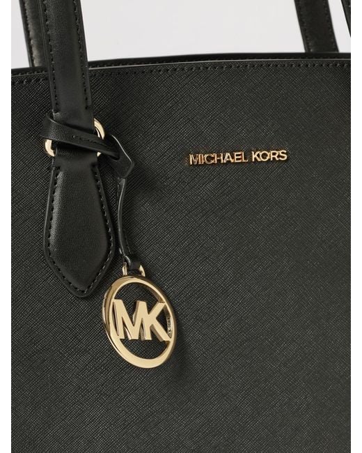 Michael Kors Black Becca Large Saffiano Leather Tote Bag