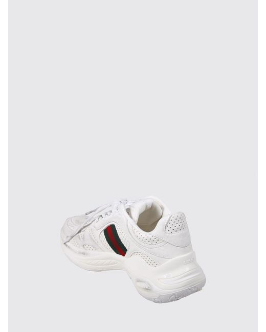 Gucci White 2.0 Perforated Leather Sneakers