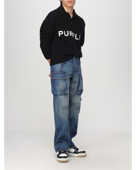 Purple Blue Sweater for men