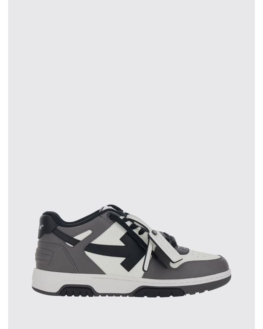 Off-White c/o Virgil Abloh White Out Of Office Bicolor Smooth Leather Low Top Sneakers for men