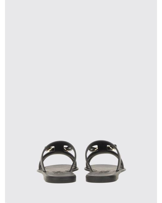 Ferragamo White New Vara Pvc Slides With Iconic Bow And Low Heel