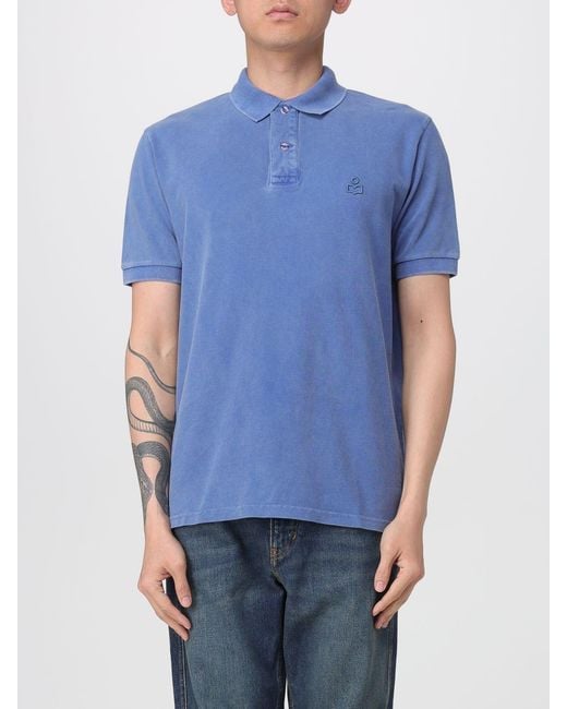 Isabel Marant Blue Casual Cotton Polo Shirt for men