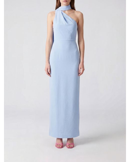 Solace London Blue One-Shoulder Dress