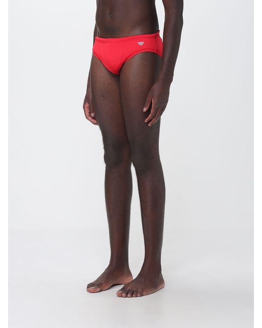 Emporio Armani Red Swimsuit for men