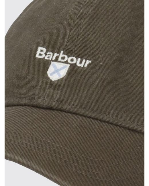 Barbour Green Cascade Cotton Hat With Embroidered Logo for men