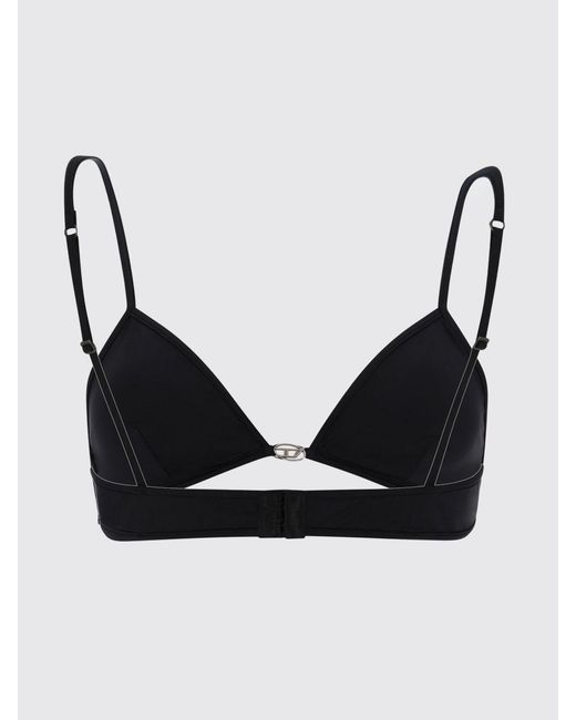 DIESEL Black Polyamide Bikini Top